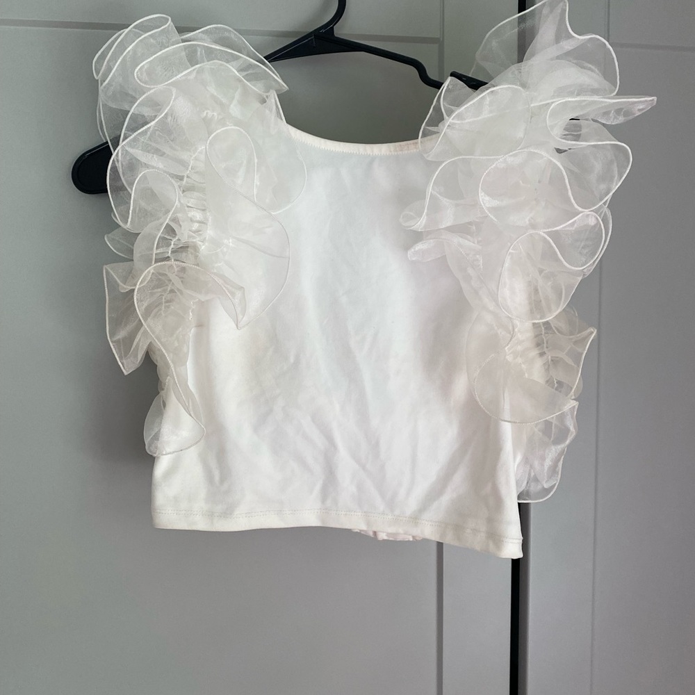 Free People white crop top
